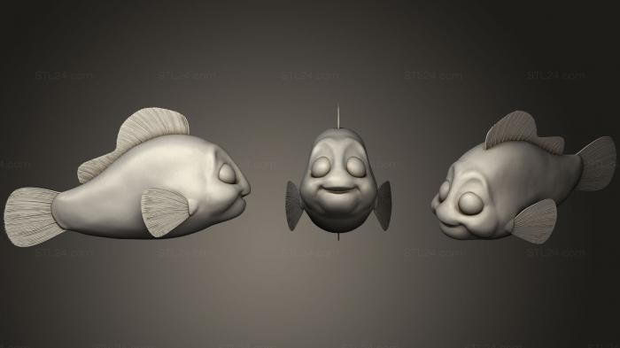 Animal figurines (Nemo, STKJ_1212) 3D models for cnc